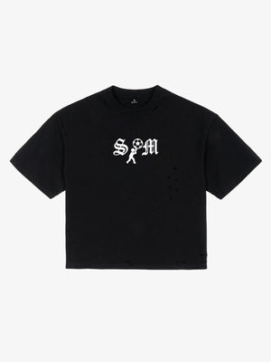 SM Soccer Graphic Distressed T-Shirt 