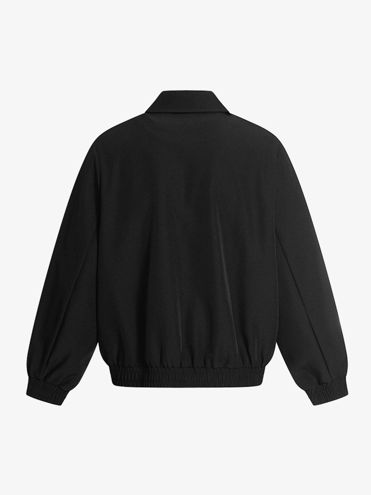 Structured Lapel Zip Front Pocket Jacket