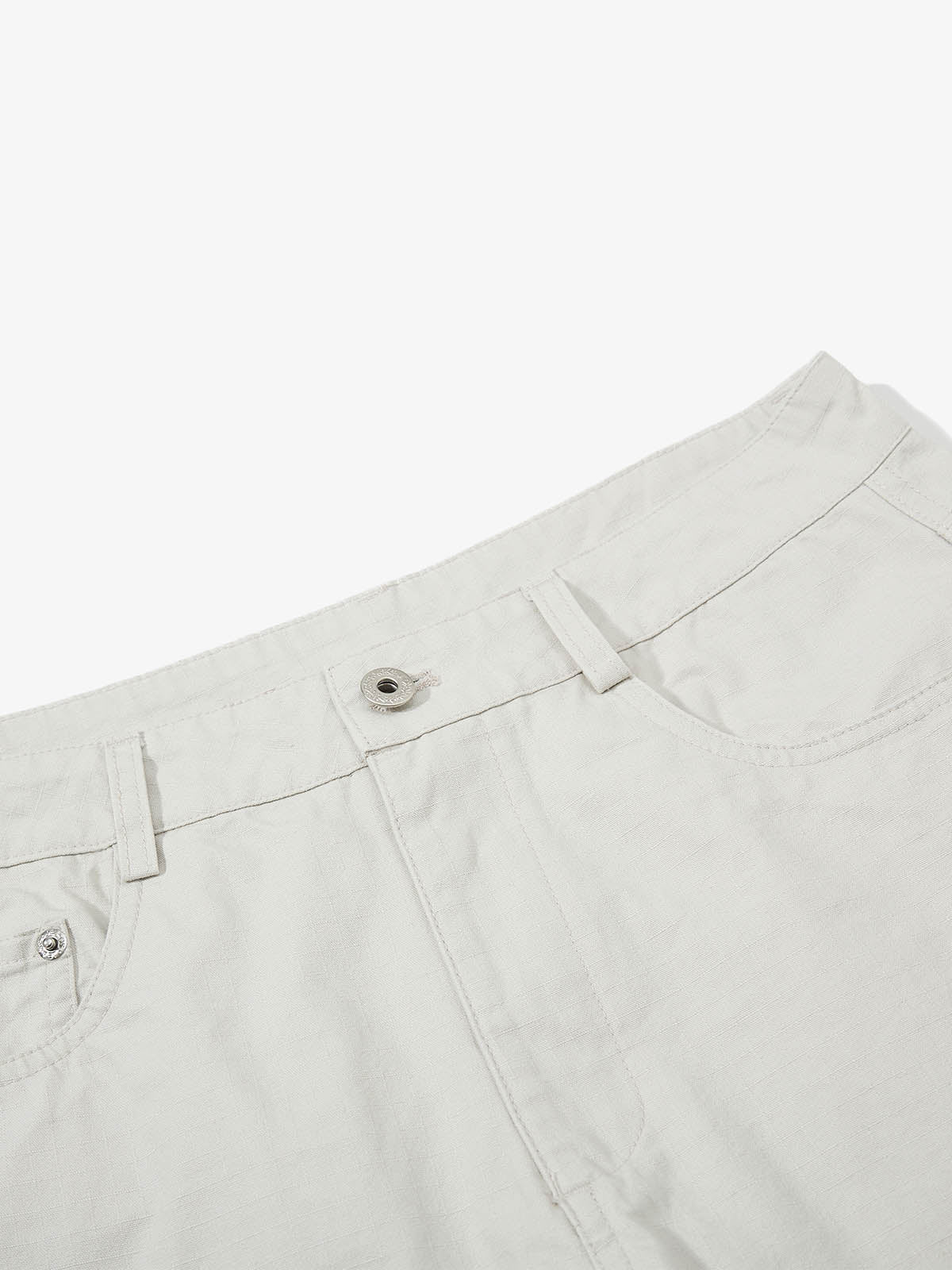 Detachable Back Panel Riveted Pants 