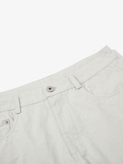 Detachable Back Panel Riveted Pants 