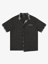 Embroidered Plaid Patchwork Shirt