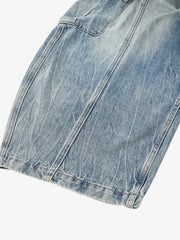 Vintage Cargo Pocket Washed Barrel Jeans 