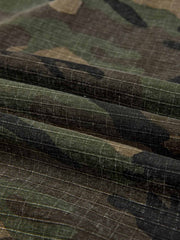 Camo Applique Boxy Fit Hooded Jacket