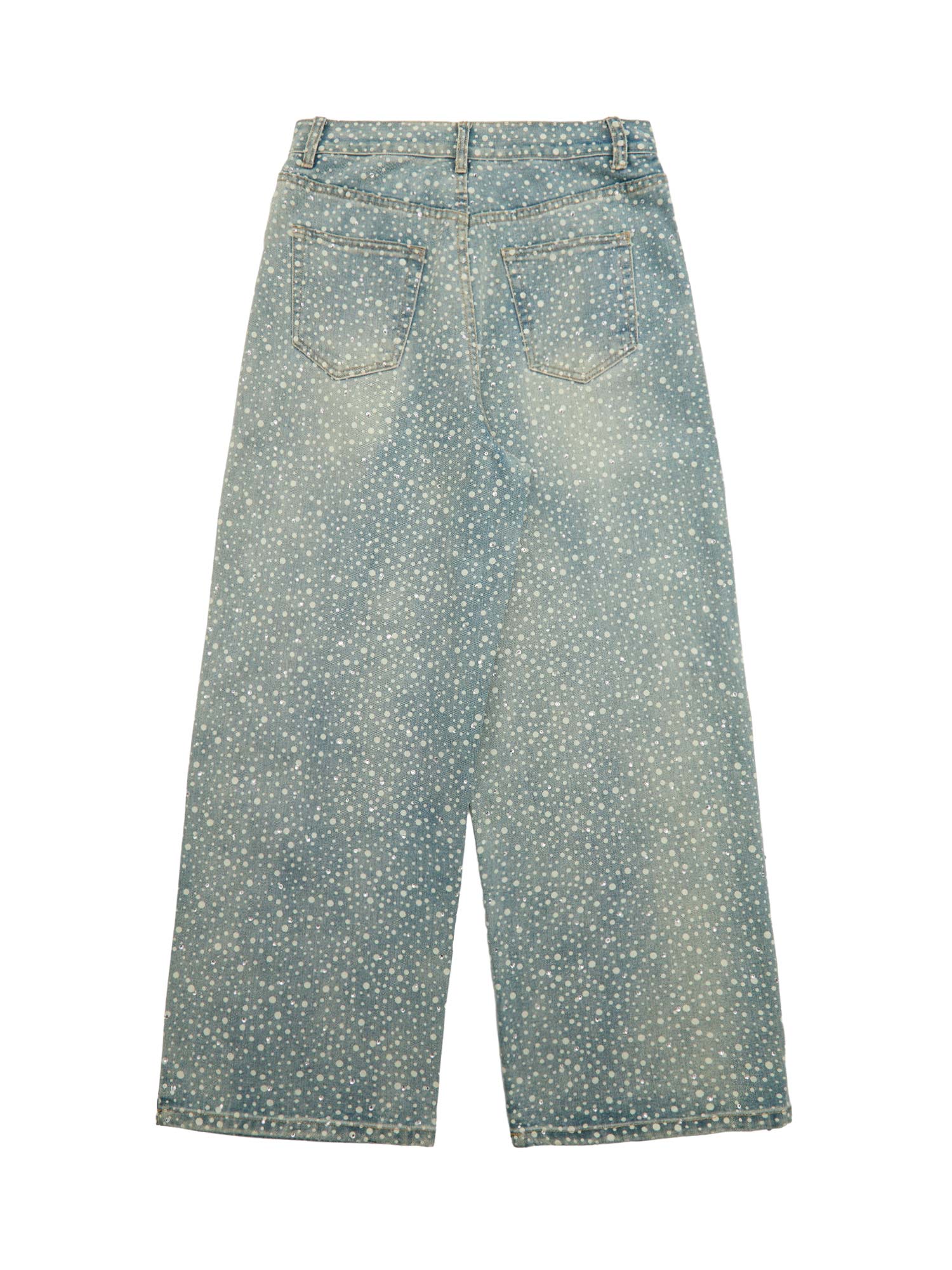 Hot Diamond Spotted Star Baggy Jeans | Thesupermade®