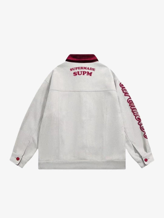 SuperMade Embroidered Jacket with Angel Design 