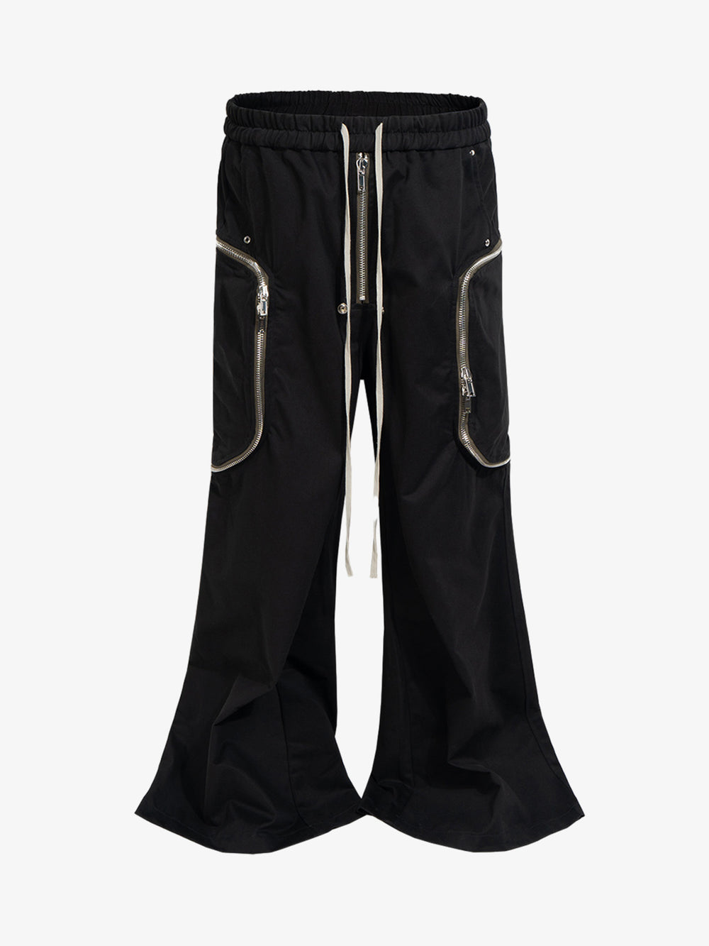 Black Nylon Cargo Pants