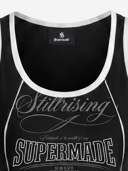 Number Logo Color Block Vest