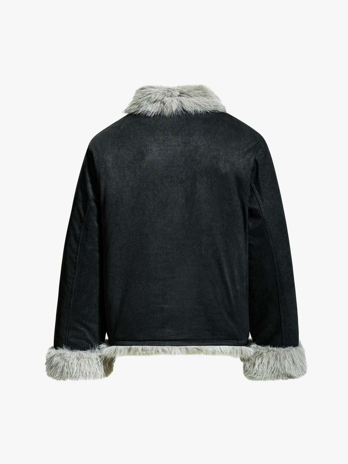 Stylish Faux Fur Trimmed Jacket for Winter Warmth and Fashion 