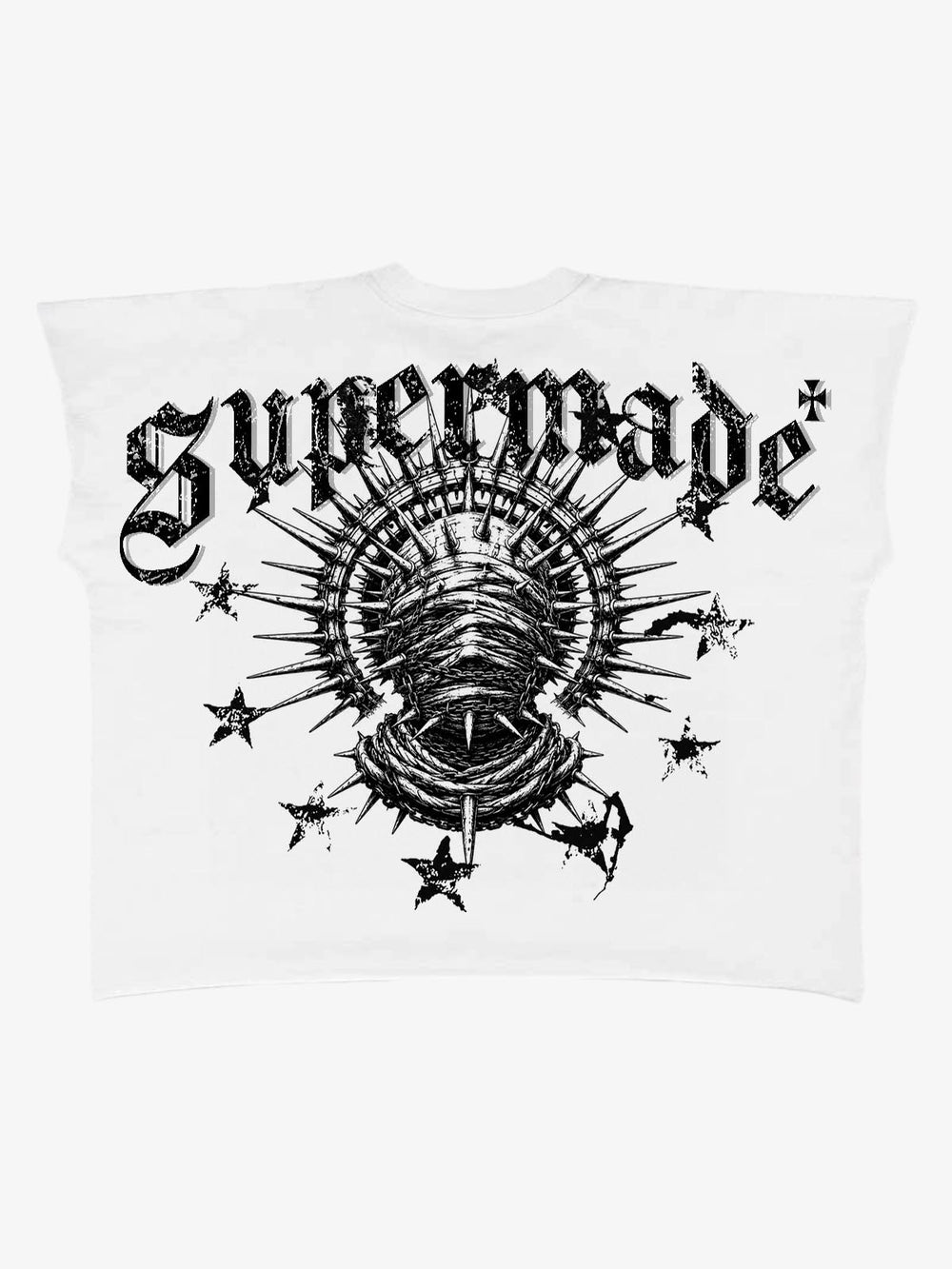 Black Graphic Crop Tee