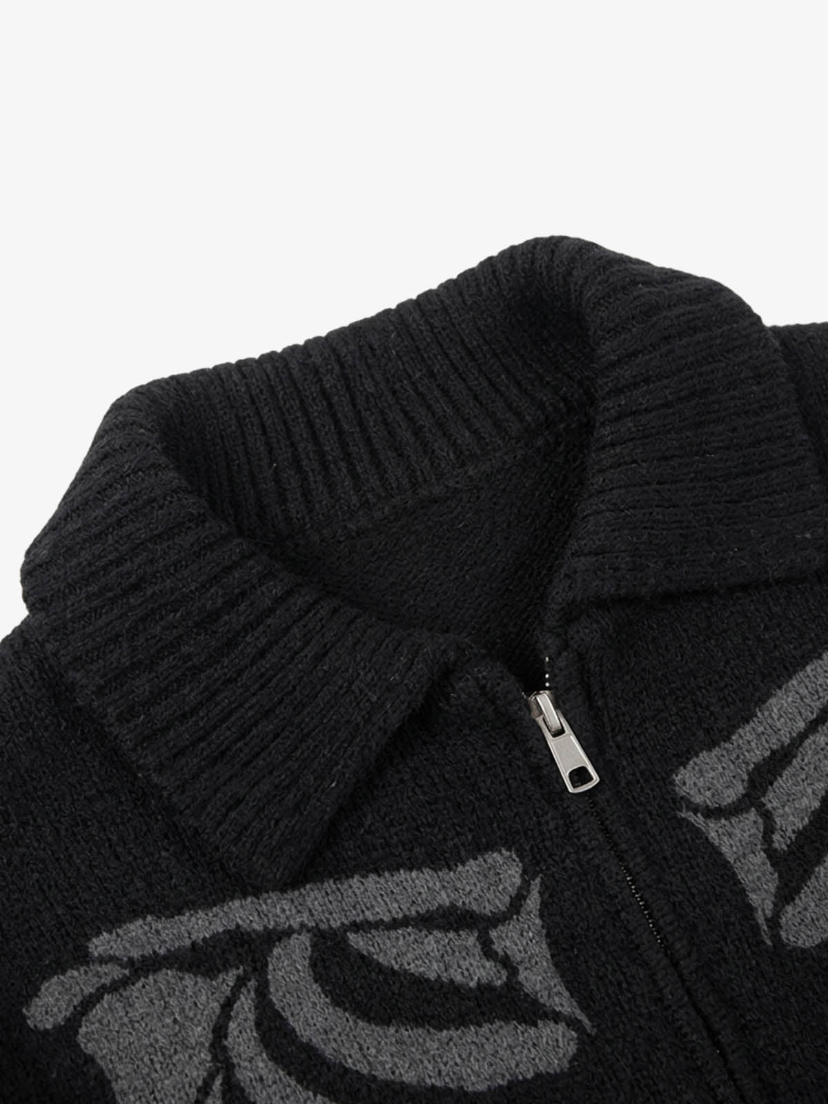 Skeleton Graphic Knit Cardigan