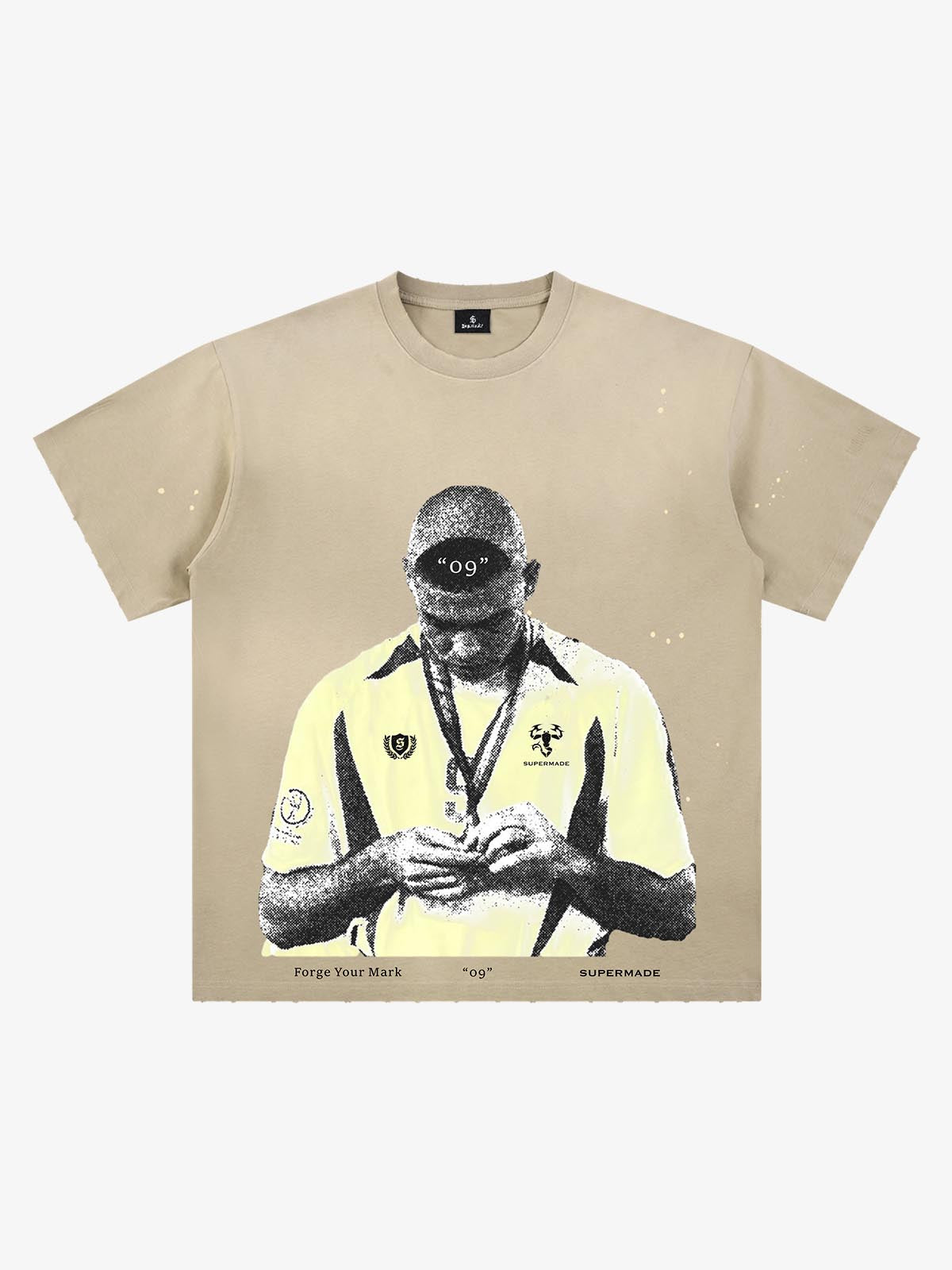 Vintage Soccer Figure Graphic T-Shirt 