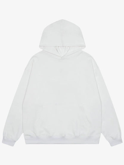 White Hoodie with 'Here's Johnny!' Graphic Design 