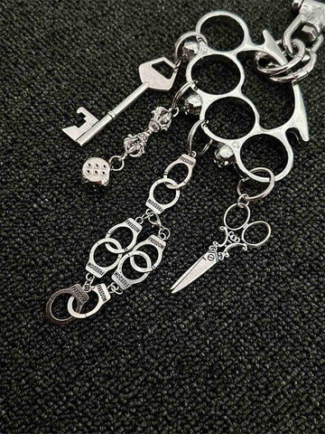 Knuckle Duster Multi-Charm Keychain 