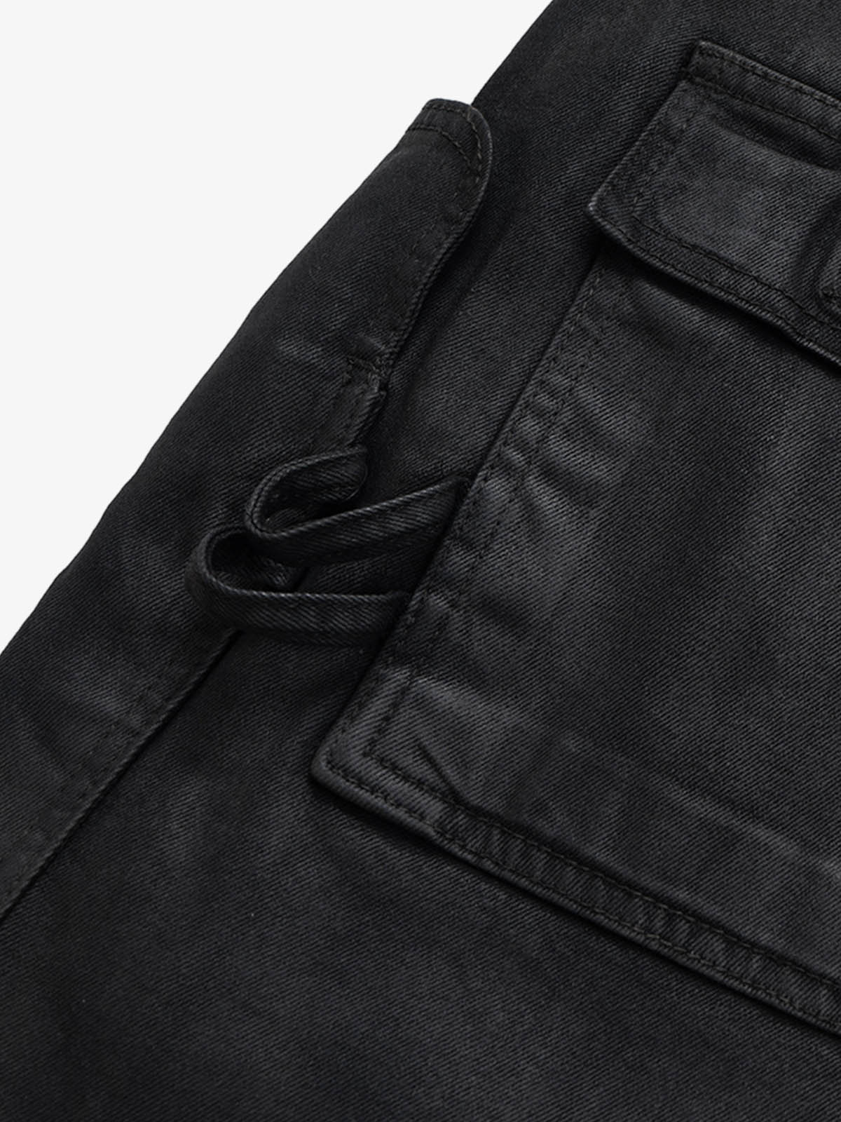 Industrial Multi-Pocket Distressed Cargo Shorts 