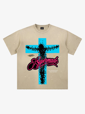 Passion of Christ Graffiti Paint Splatter Tee