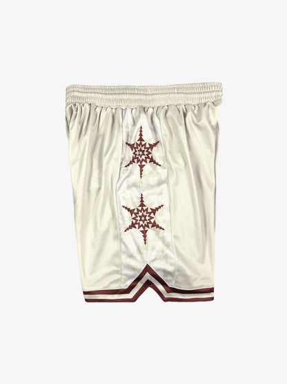 Geometric Star Panel Athletic Shorts 