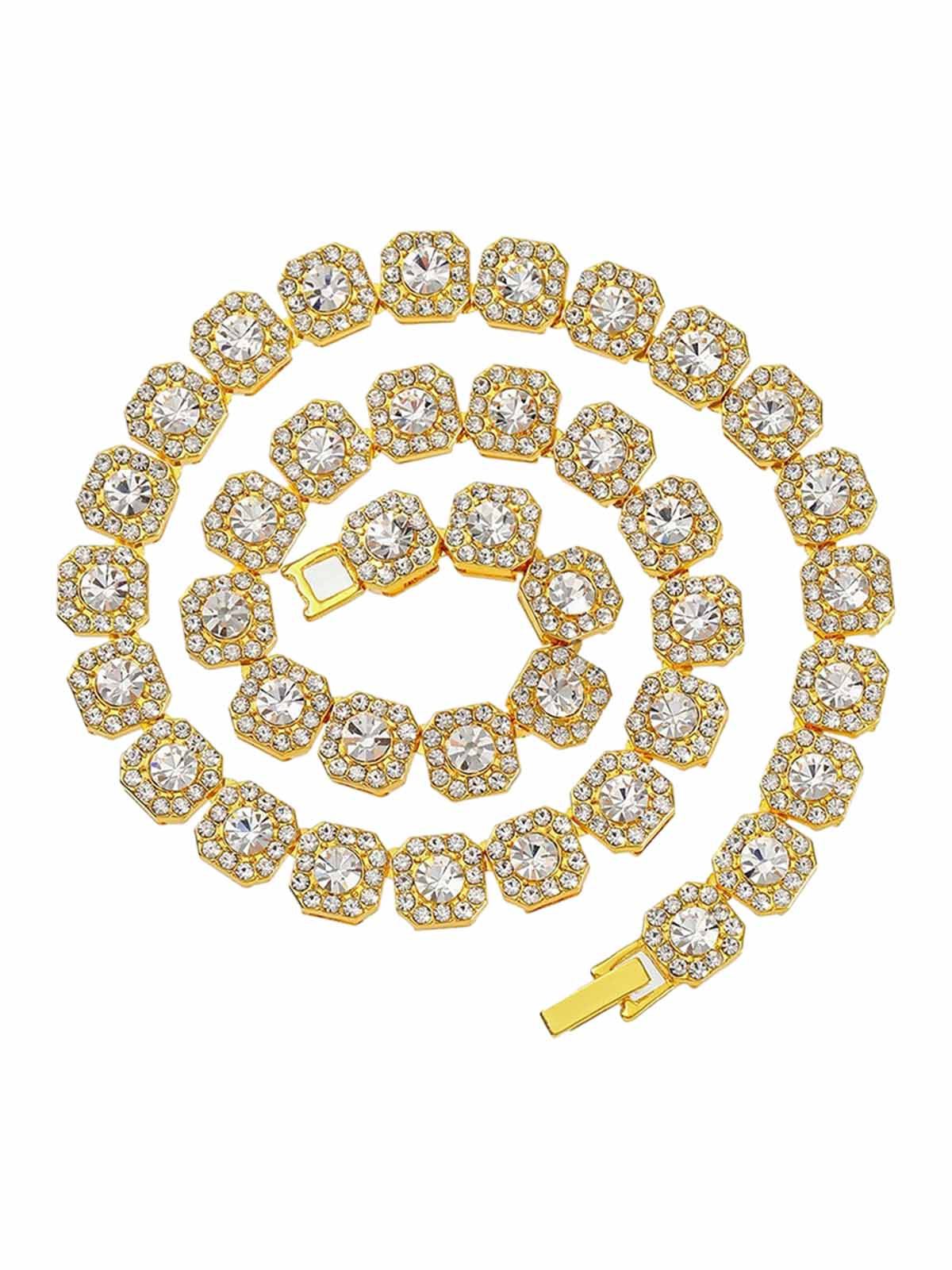Thesupermade Round Diamond Cuban Necklace 