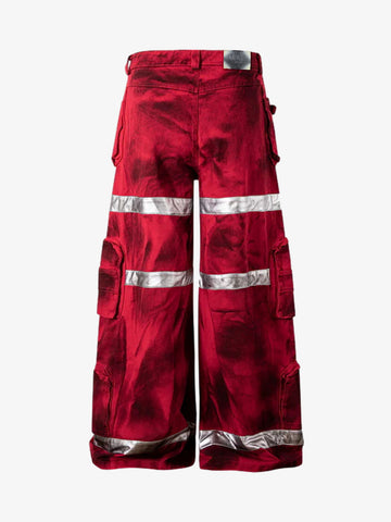 Cyberpunk Reflective Multi-Pocket Cargo Pants