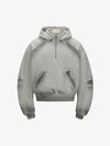 Soft Fleece Half-Zip Hoodie for Men Women - Lightweight Sweatshirt with Kangaroo Pocket and Ribbed Hem 