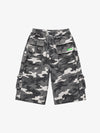 Plaid Multi-Pocket Washed Cropped Utility Pants