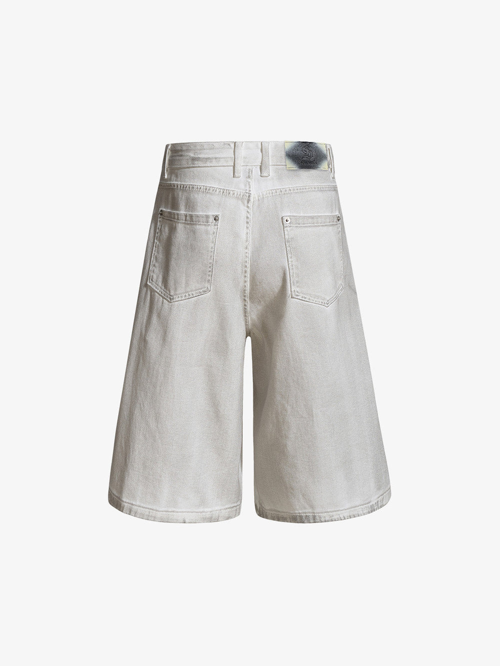 Mud-Washed Pocket Denim Jorts 