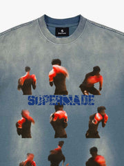 Washed Boxing Motion T-Shirt 