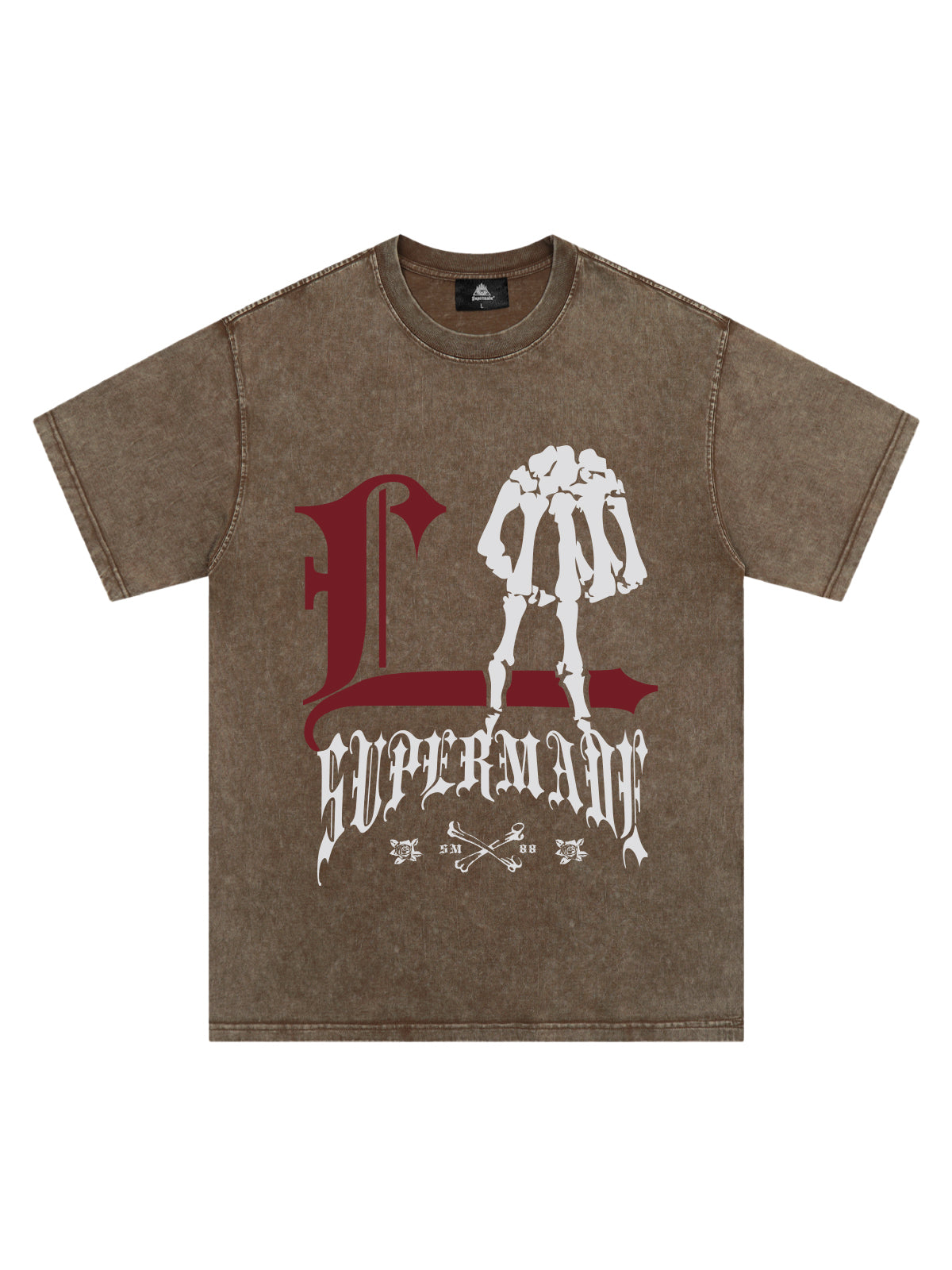 Original Gothic Skeleton Graphic Print T-Shirt