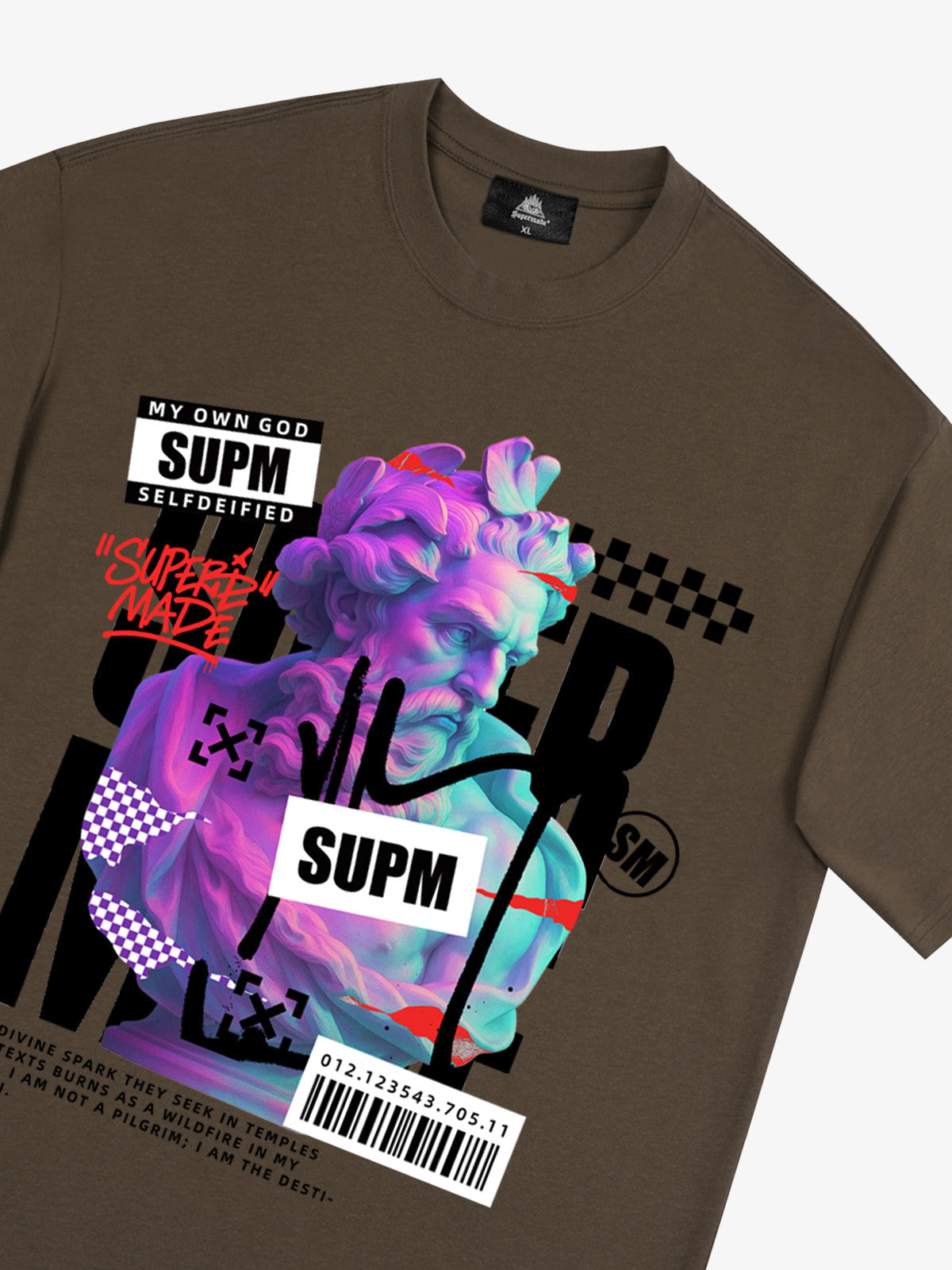 Unique Graphic T-Shirt with Bold Artistic Design for Men 