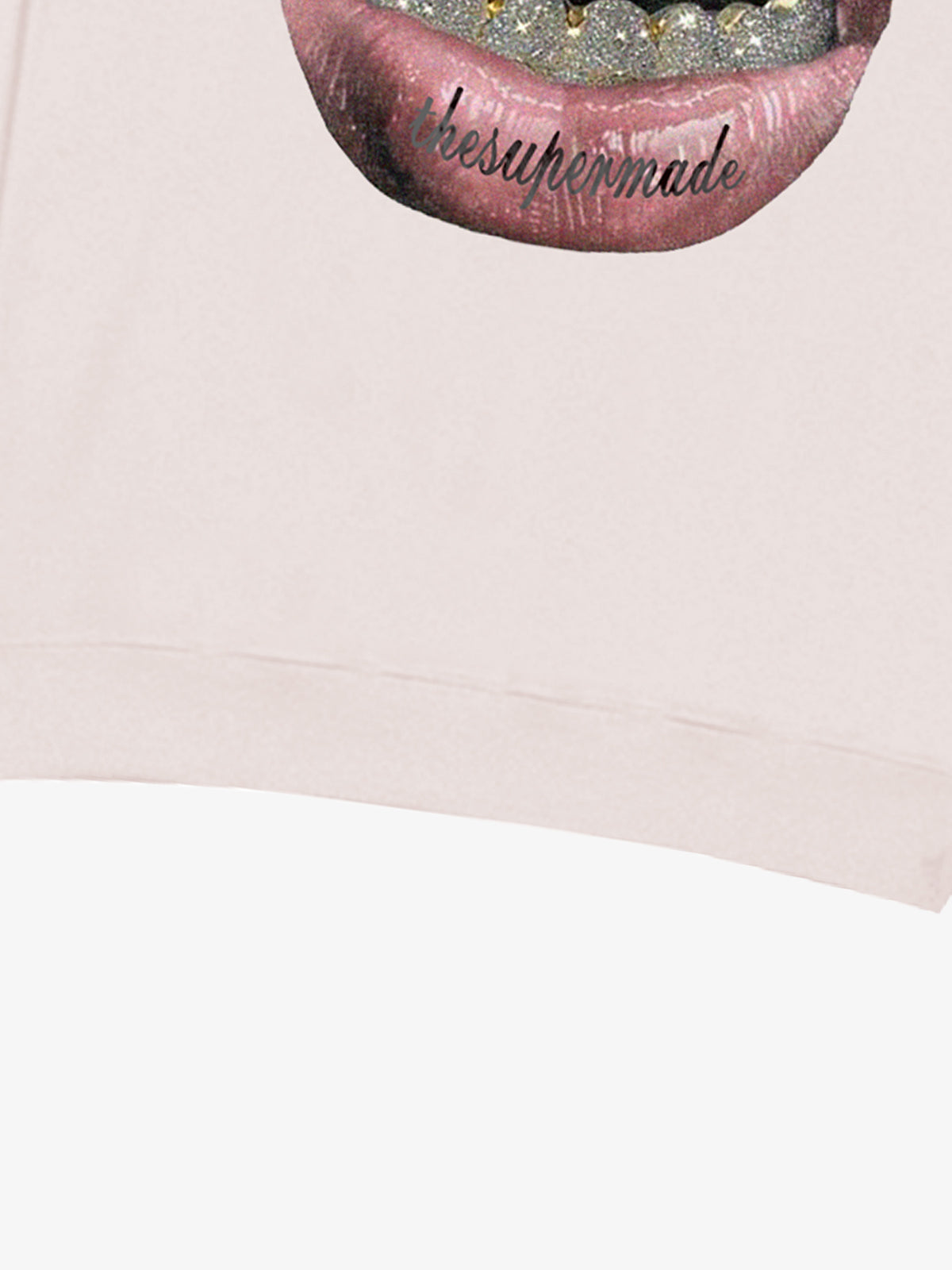 Streetwear Hip-Hop Gold Mouth Print Sweatshirt 