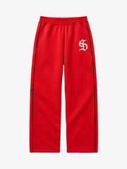 Rhinestone Graphic Straight-Leg Sweatpants