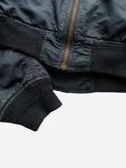 Scorpion Embroidered Washed Distressed Pilot Jacket