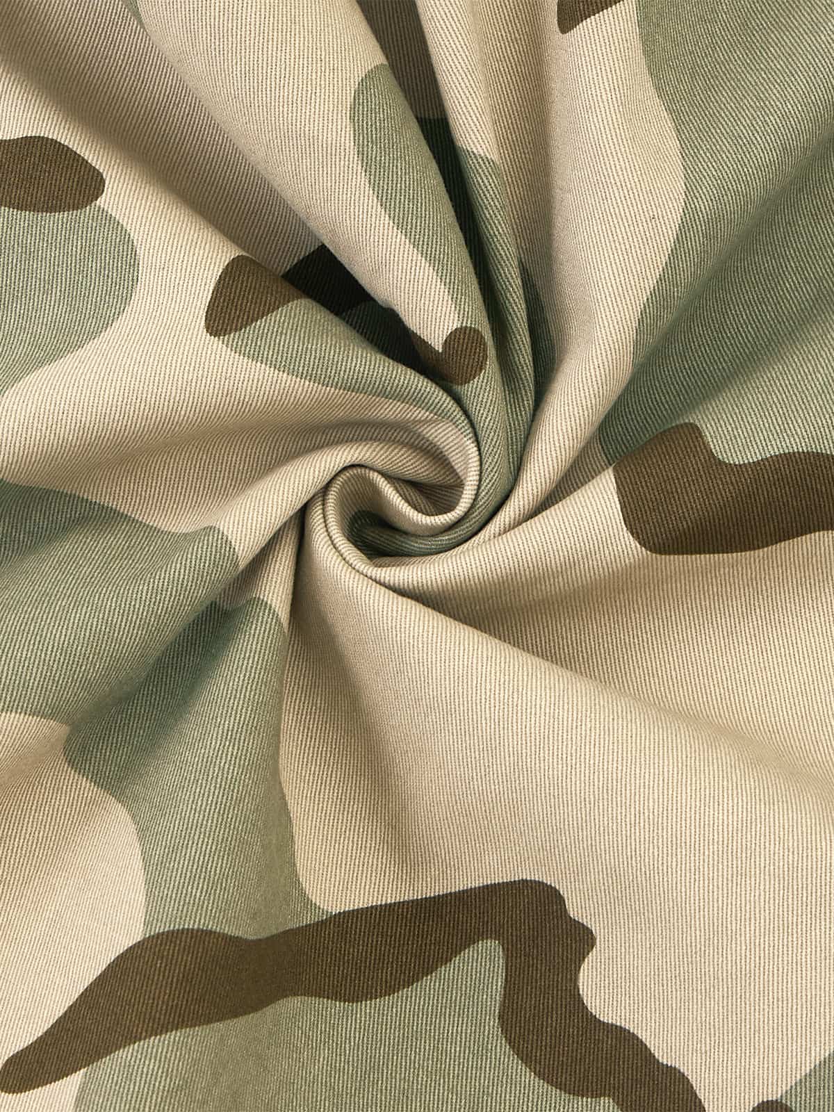 Camouflage Wide-Leg Trousers for Casual and Outdoor Adventures 