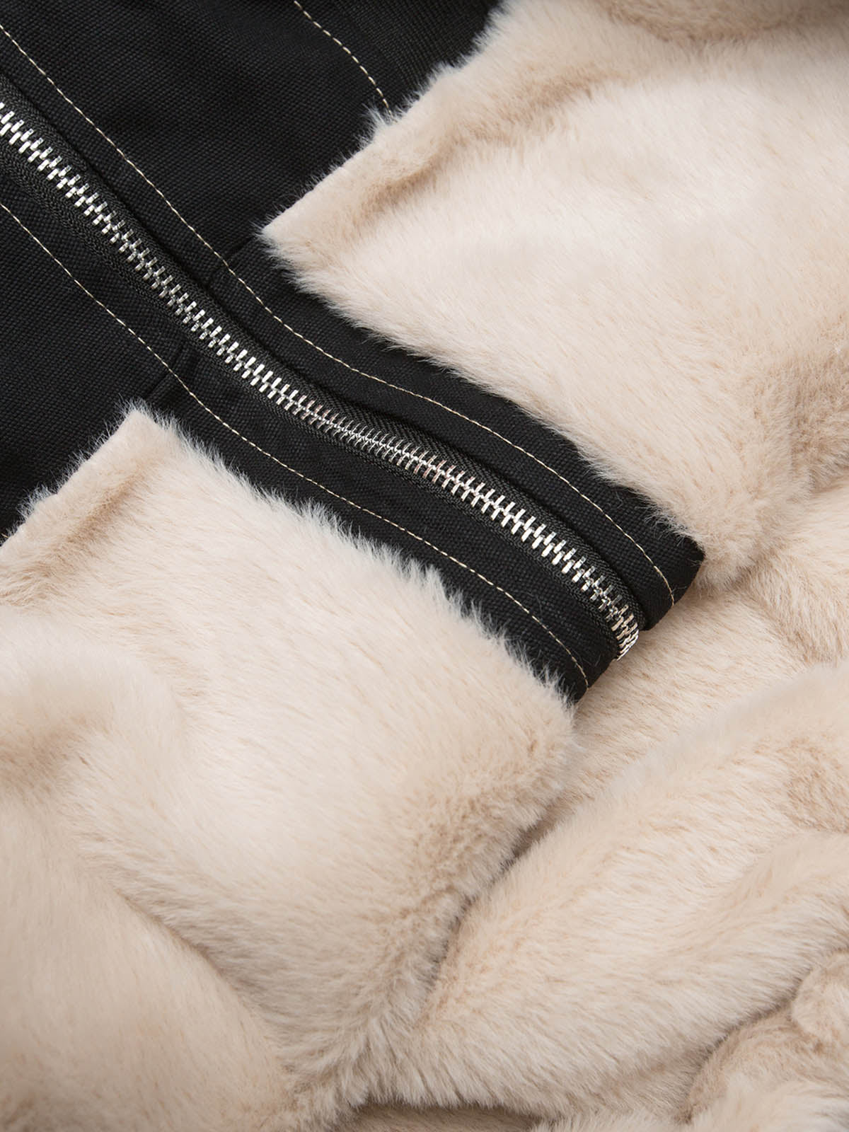 Fur Lined Zip Up Hooded Bomber Jacket | Thesupermade®