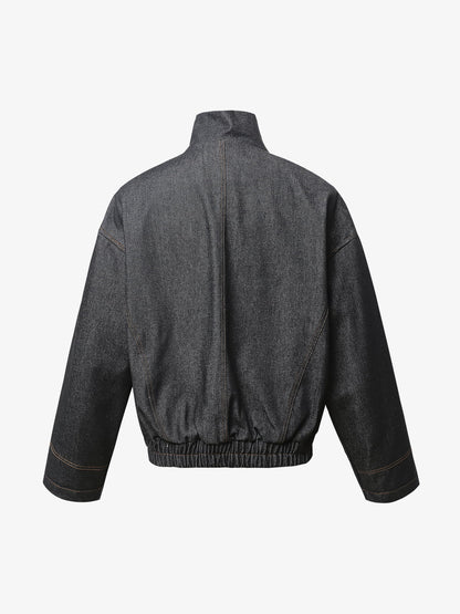 Washed Cropped Workwear Jacket
