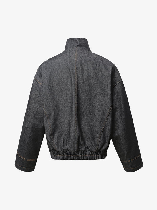 Washed Cropped Workwear Jacket