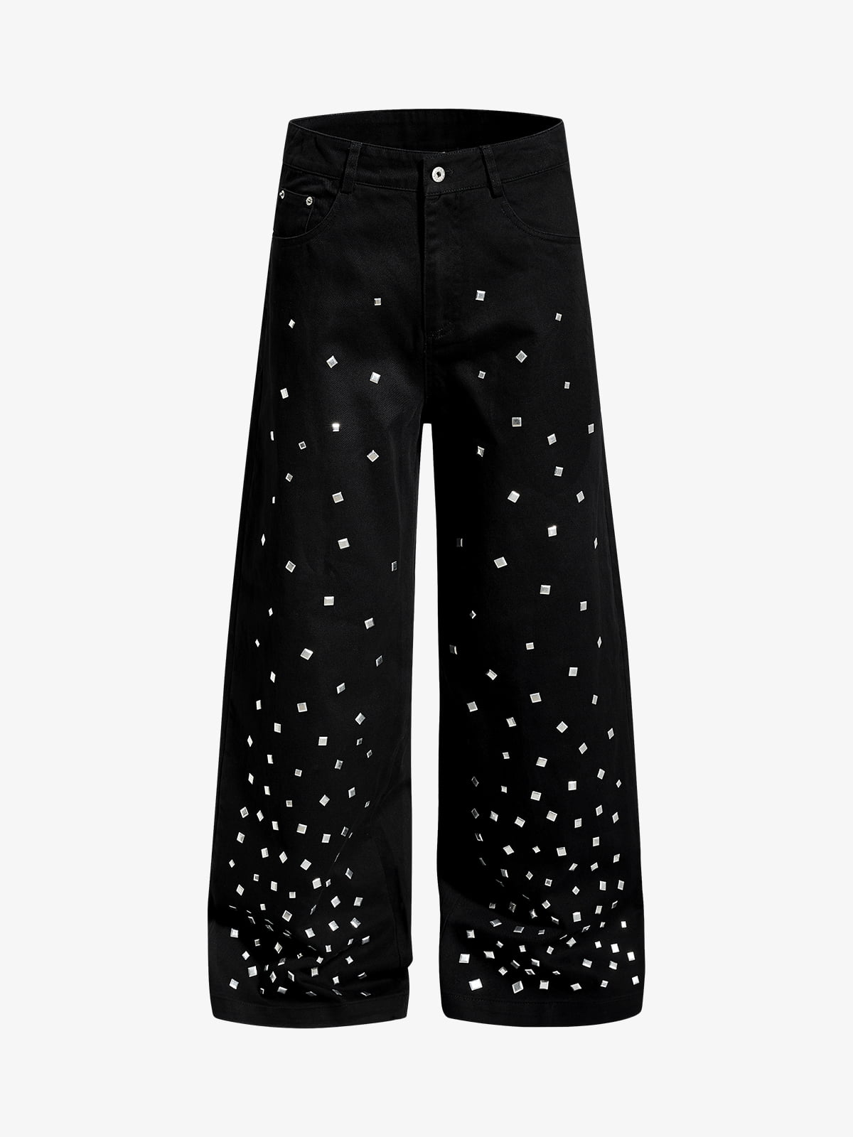 Rhinestone Straight Leg Pants 