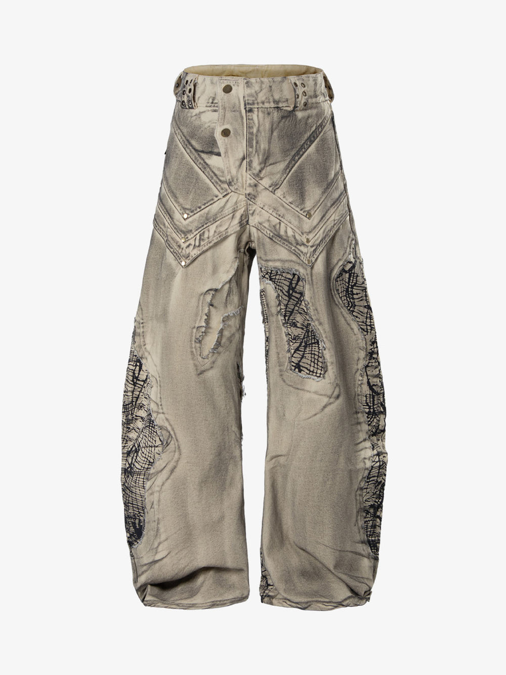 Scimitar Graphic Distressed Jeans