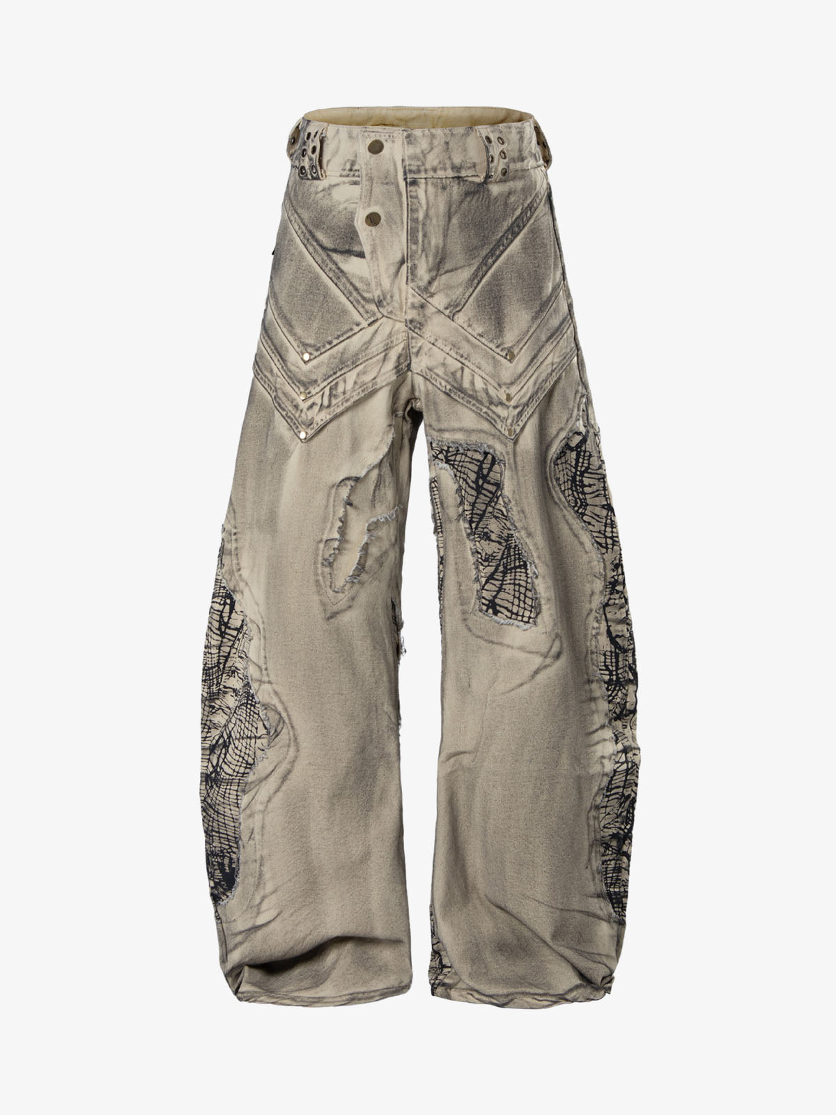 Scimitar Graphic Distressed Jeans