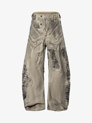 Scimitar Graphic Distressed Jeans