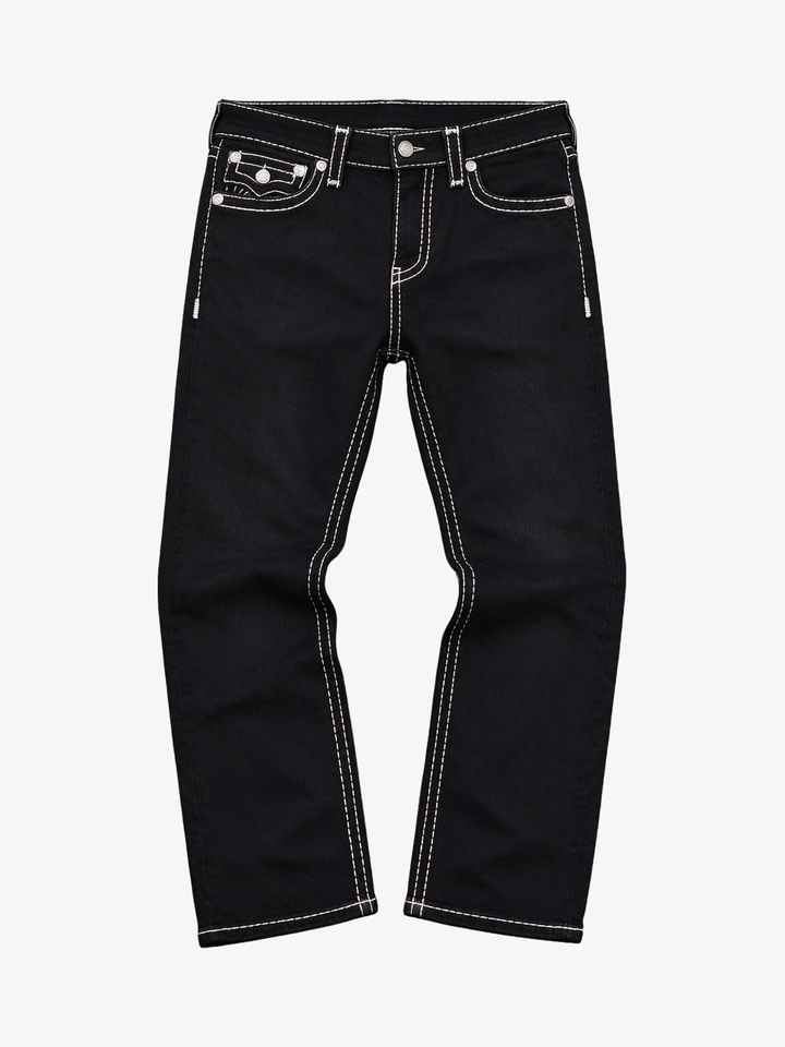 Straight-Jeans mit Kontrastnähten