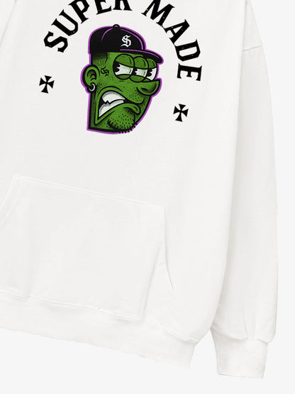 Stylish Graphic Hoodie with Unique Monster Design for Casual Wear 