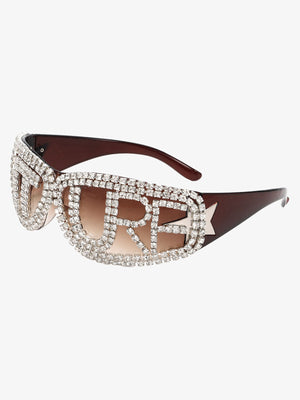 Rhinestone Embellished Sunglasses