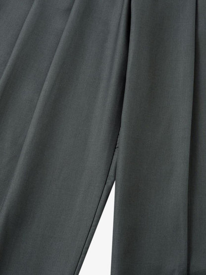 Thesupermade Double-Button Design Pleated Suit Casual Pants 