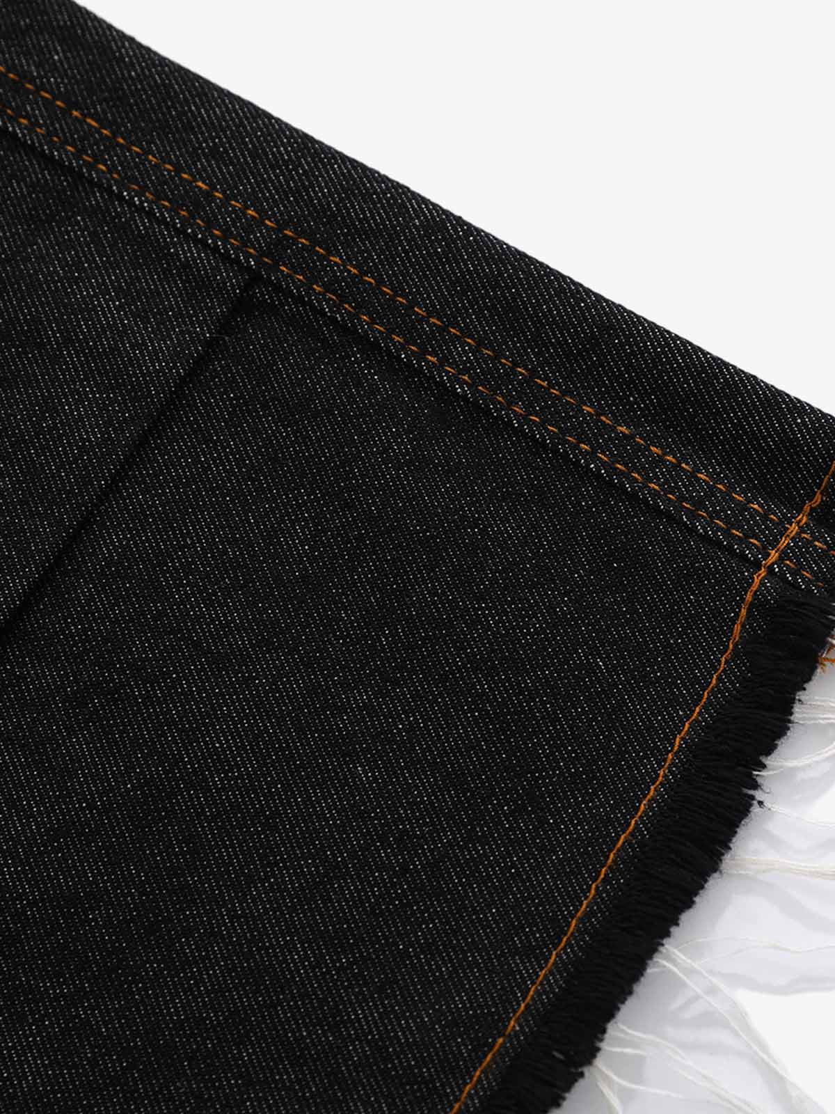 Vintage Contrast Stitch Cargo Shorts