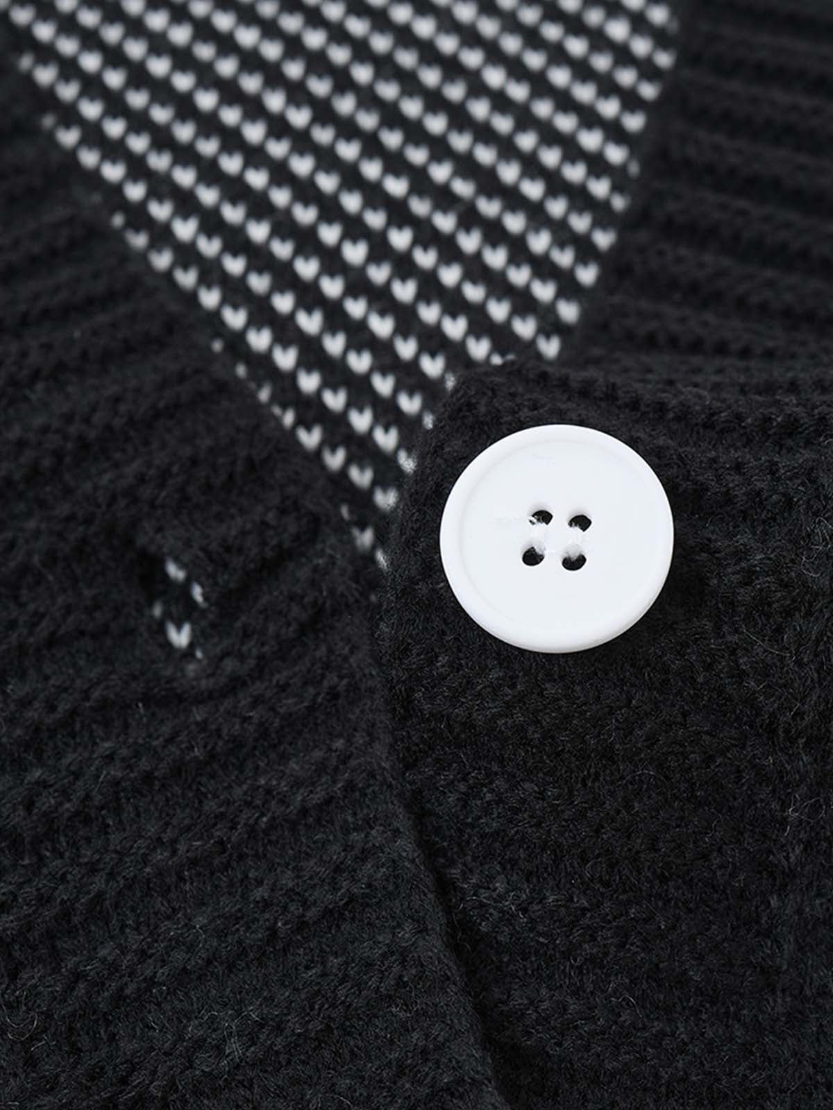 Cross Spider Jacquard Knit Sweater; Black / M, Black / L, Black / XL, Black / 2XL