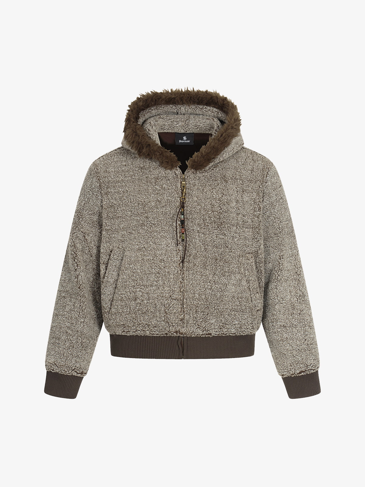 Cozy Hooded Jacket with Faux Fur Trim for Winter and Fall 