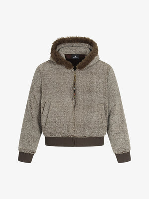 Cozy Hooded Jacket with Faux Fur Trim for Winter and Fall 