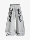 Napoleon Cord Embroidery Baggy Sweatpants