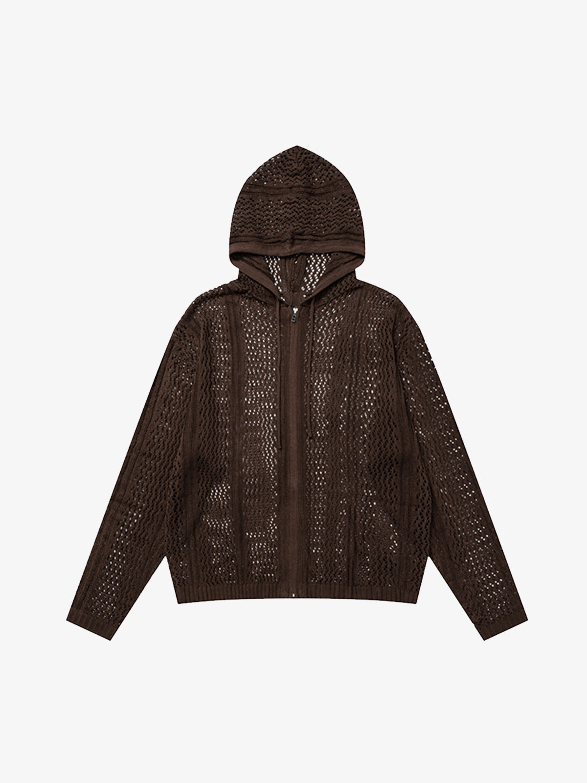 Stylish Hooded Crochet Knit Jacket for Women - Perfect for Casual and Fashionable Looks 