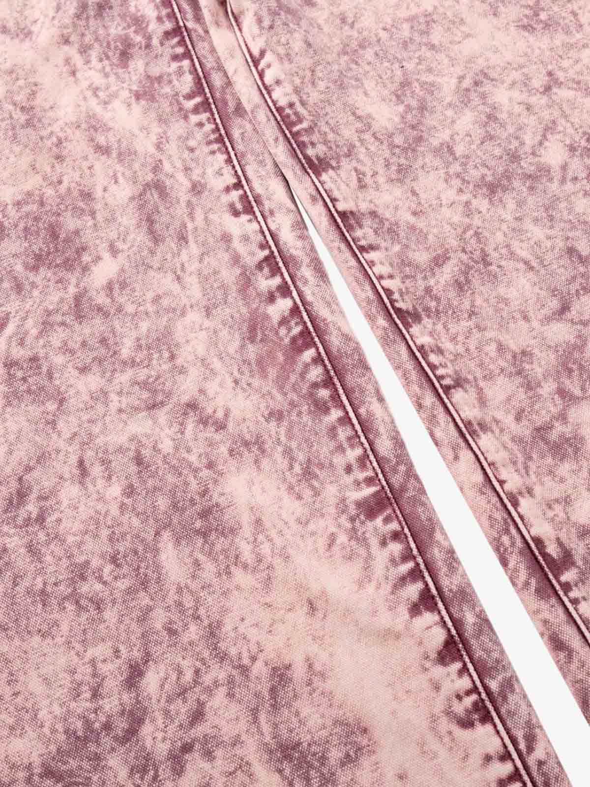 Purple Tie-Dye Finish Acid Wash Jeans 